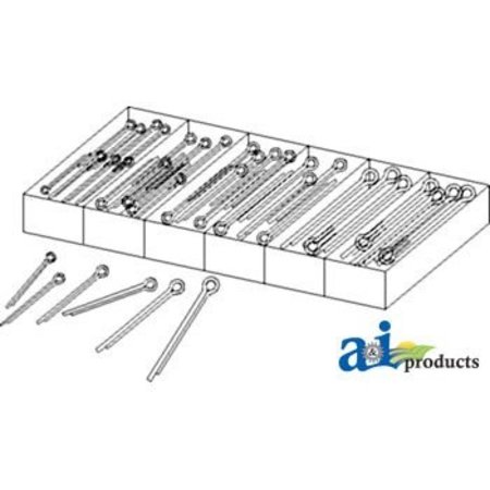 A & I PRODUCTS Cotter Pin Pack 1" x4" x8" A-VLF3602